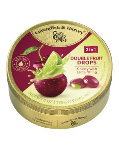 Cavendish & Harvey - Cherry & Lime Double Fruit Drops - 9 x 175g