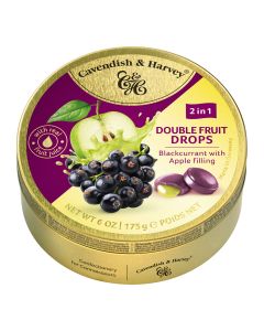 Cavendish & Harvey - Blackcurrant & Apple Double Fruit Drops - 9 x 175g