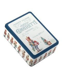 Gadeschi - Blue Nutcracker Tin with Amaretti - 12 x 200g
