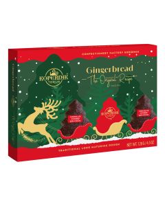 Kopernik - Chocolate Covered Gingerbread Christmas Trees - 14 x 128g