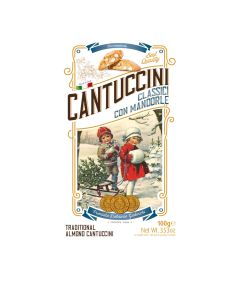 Gadeschi - Almond Cantucci Biscuits in Winter Scene Box - 18 x 100g