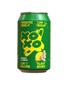 XOXO - Sparkling Ginger & Lemon Prebiotic Soda Can - 12 x 330ml