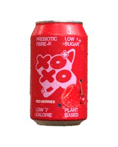 XOXO - Sparkling Red Berries Prebiotic Soda Can - 12 x 330ml