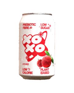 XOXO - Sparkling Lychee Prebiotic Soda Can  - 12 x 330ml