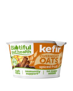 Biotiful Gut Health - Biotiful Kefir Overnight Oats Spiced Fruit 150g - 6 x 150g (Min 14 DSL)