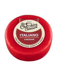 Cheshire Cheese - Italiano, Tomato and Garlic Cheddar - 6 x 200g (Min 40 DSL)