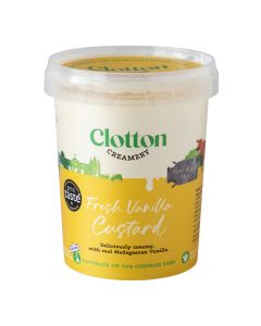 Clotton Creamery - Fresh Vanilla Custard - 6 x 500g (Min 19 DSL)