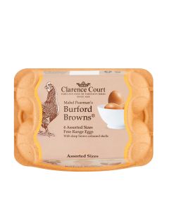 Clarence Court  - Mabel Pearman Burford Browns Medium Eggs - 16 x 6  (Min 16 DSL)