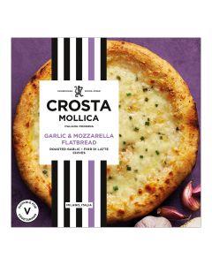 Crosta Mollica - Roast Garlic & Mozzarella Flatbread - 6 x 229g (Min 4 DSL)