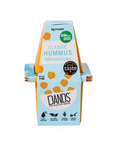 DANDS - Lebanese Hummus & Sticks - 10 x 100g (Min 25 DSL)