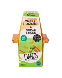 DANDS - Wasabi Hummus & Sticks - 10 x 100g (Min 25 DSL)
