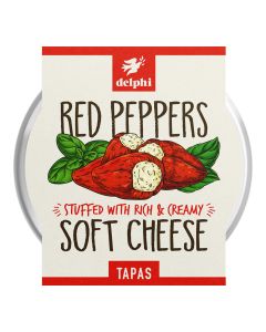 Delphi Foods - Red Peppers Stuffed with Cream Cheese - 6 x 135g (Min 25 DSL)