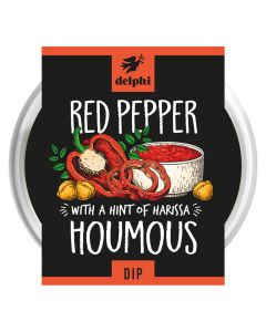 Delphi Foods - Red Pepper Houmous - 6 x 170g (Min 12 DSL)