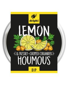 Delphi Foods - Lemon & Coriander Houmous - 6 x 170g (Min 12 DSL)