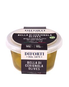 Diforti - Bella Di CEerignola Olives - 6 x 180g (Min 135 DSL)