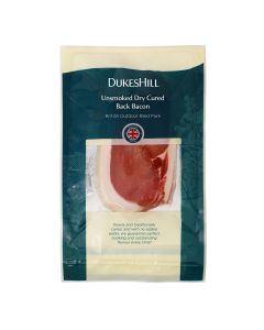 DukesHill - British Outdoor Bred Unsmoked Back Bacon - 8 x 200g (Min 14 DSL)