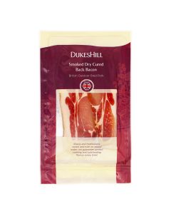 DukesHill - British Outdoor Bred Smoked Back Bacon - 8 x 200g (Min 14 DSL)