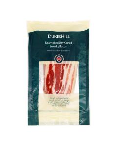 DukesHill - British Outdoor Bred Unsmoked Streaky Bacon - 8 x 200g (Min 14 DSL)