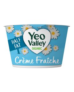 Yeo Valley - Crème  Fraiche Half Fat - 6 x 200g (Min 12 DSL)