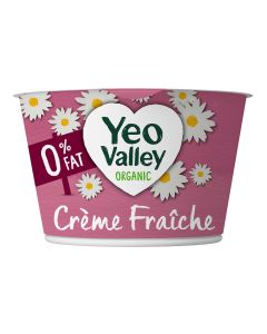Yeo Valley - Crème Fraiche 0% Fat  - 6 x 200g (Min 12 DSL)