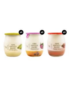 The Estate Dairy - Greek Style Natural Yoghurt Mixed Fruit Case - 12 x 125g (Min 12 DSL)
