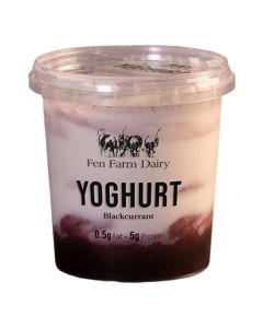 Fen Farm Dairy   -  Blackcurrant Yoghurt  - 6 x 400g (Min 21 DSL)