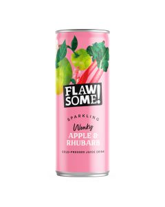 Flawsome! - Apple & Rhubarb Lightly Sparkling Juice Can - 24 x 250ml