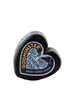 Godminster - Heart Black Truffle Howling Hound Organic Cheddar - 8 x 200g (Min 110 DSL)