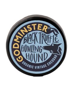 Godminster - Black Truffle Howling Hound Organic Cheddar - 4 x 1kg (Min 110 DSL)