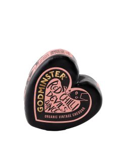 Godminster - Heart Red Chilli Devil's Dance Organic Cheddar - 8 x 200g (Min 150 DSL)