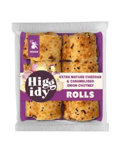 Higgidy - Cheddar & Caramelied Onion Chutney Rolls - 4 x 160g (Min 5 DSL)