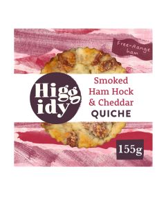Higgidy - Smoked Ham Hock & Cheddar Quiche with Bacon Lardons - 6 x 155g (Min 5 DSL)
