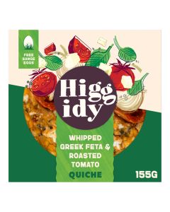 Higgidy - Roasted Tomato & Greek Feta Quiche - 4 x 155g (Min 5 DSL)