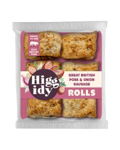 Higgidy - Great British Pork & Onion Sausage Rolls - 4 x 160g (Min 5 DSL)