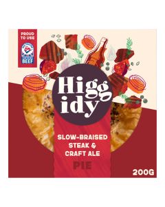 Higgidy - Slow-Braised Steak and Craft Ale Pie - 4 x 200g (Min 5 DSL)