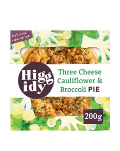 Higgidy - Three Cheese, Cauliflower & Broccoli Pie  - 4 x 200g (Min 5 DSL)