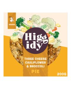 Higgidy - Three Cheese, Cauliflower & Broccoli Pie - 4 x 200g (Min 5 DSL)