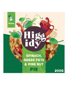 Higgidy - Spinach, Greek Feta & Pine Nut Pie - 4 x 200g (Min 5 DSL)