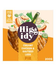 Higgidy - Creamy Chicken & Sauteed Leek Pie - 4 x 200g (Min 5 DSL)