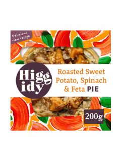 Higgidy - Roasted Sweet Potato, Spinach & Feta Pie - 4 x 200g (Min 5 DSL)