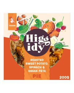 Higgidy - Roasted Sweet Potato, Spinach & Feta Pie - 4 x 200g (Min 5 DSL)