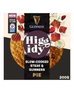 Higgidy - Slow-Cooked Steak & Guiness Pie  - 4 x 200g (Min 5 DSL)