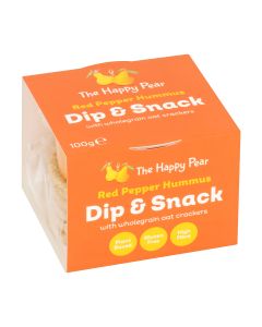 The Happy Pear - Dip & Snack Red Pepper Hummus - 6 x 100g (Min 23 DSL)