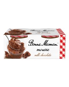 Bonne Maman - Twin Pot Chocolate Mousse (8 x  2 x 70g) - 8 x 140g (Min 10 DSL)