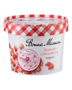 Bonne Maman - Strawberry Rhubarb Yoghurt - 6 x 450g (Min 12 DSL)