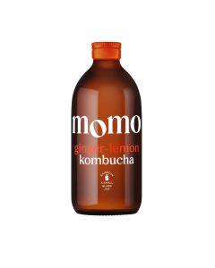 MOMO Kombucha - Organic Ginger-Lemon Kombucha - 12 x 330ml (Min 100 DSL)