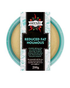 Orexis  -  Reduced Fat Houmous  - 6 x 200g (Min 12 DSL)