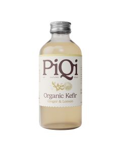 PiQi - Organic Ginger & Lemon Kefir Water - 12 x 240ml (Min 30 DSL)