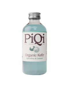 PiQi - Organic Spirulina Lemon Kefir Water - 12 x 240ml (Min 30 DSL)