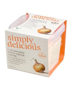 Simply Delicious  - Caramelised Onion Cream Cheese - 6 x 200g (Min 8 DSL)